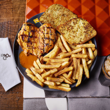 Nando's Chicken Butterfly with PERi-Salted Chips, Garlic Bread and Bottomless Coke Zero